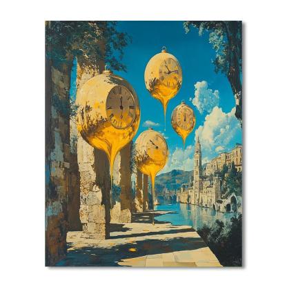 Salvador Dali Inspired Time Dilation Dreams Painting by numbers kit