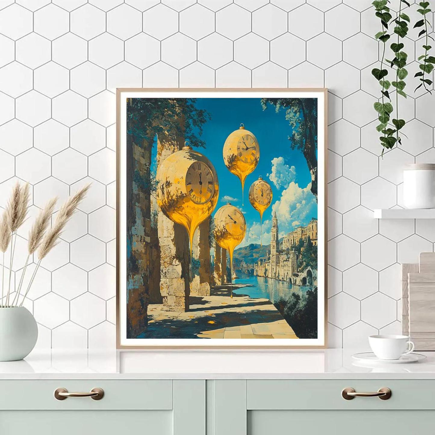 Salvador Dali Inspired Time Dilation Dreams Painting by numbers kit