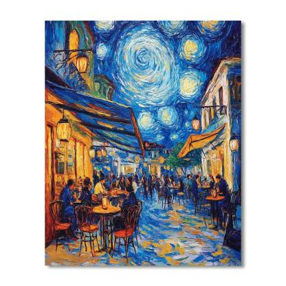 Vincent Van Gogh Inspired Nighttime Cafe Paint by numbers kits