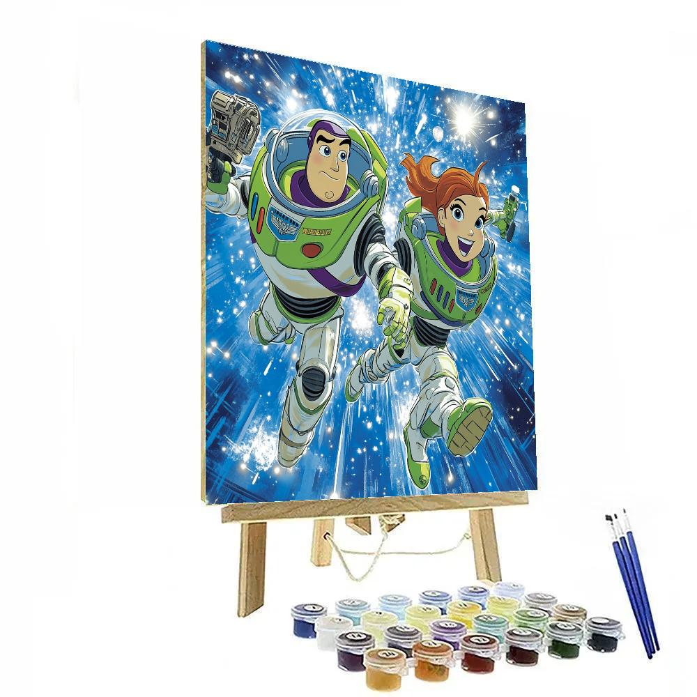 Buzz Lightyear And Jessie’s Space Mission Disney Inspired DIY paint by numbers