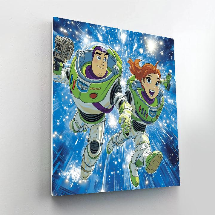 Buzz Lightyear And Jessie’s Space Mission Disney Inspired DIY paint by numbers