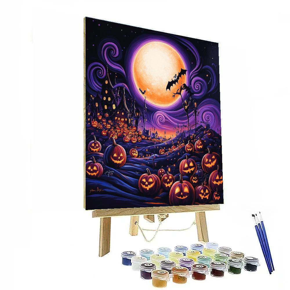 Jack Skellington’s Halloween Town Festival Disney Inspired paint by color