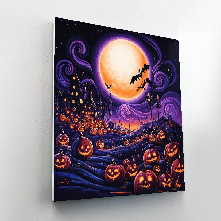 Jack Skellington’s Halloween Town Festival Disney Inspired paint by color