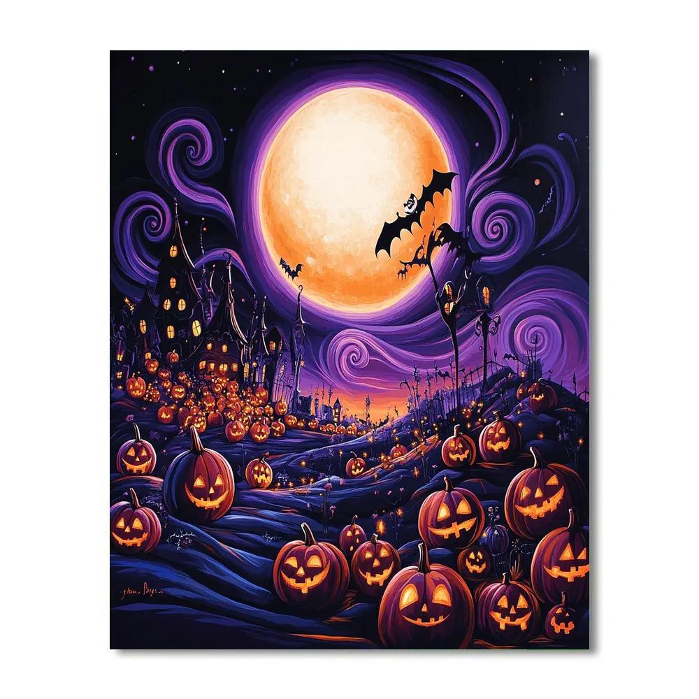 Jack Skellington’s Halloween Town Festival Disney Inspired paint by color