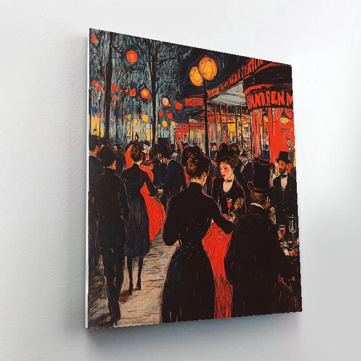 Henri Toulouse-Lautrec Inspired Cabaret Night Number painting