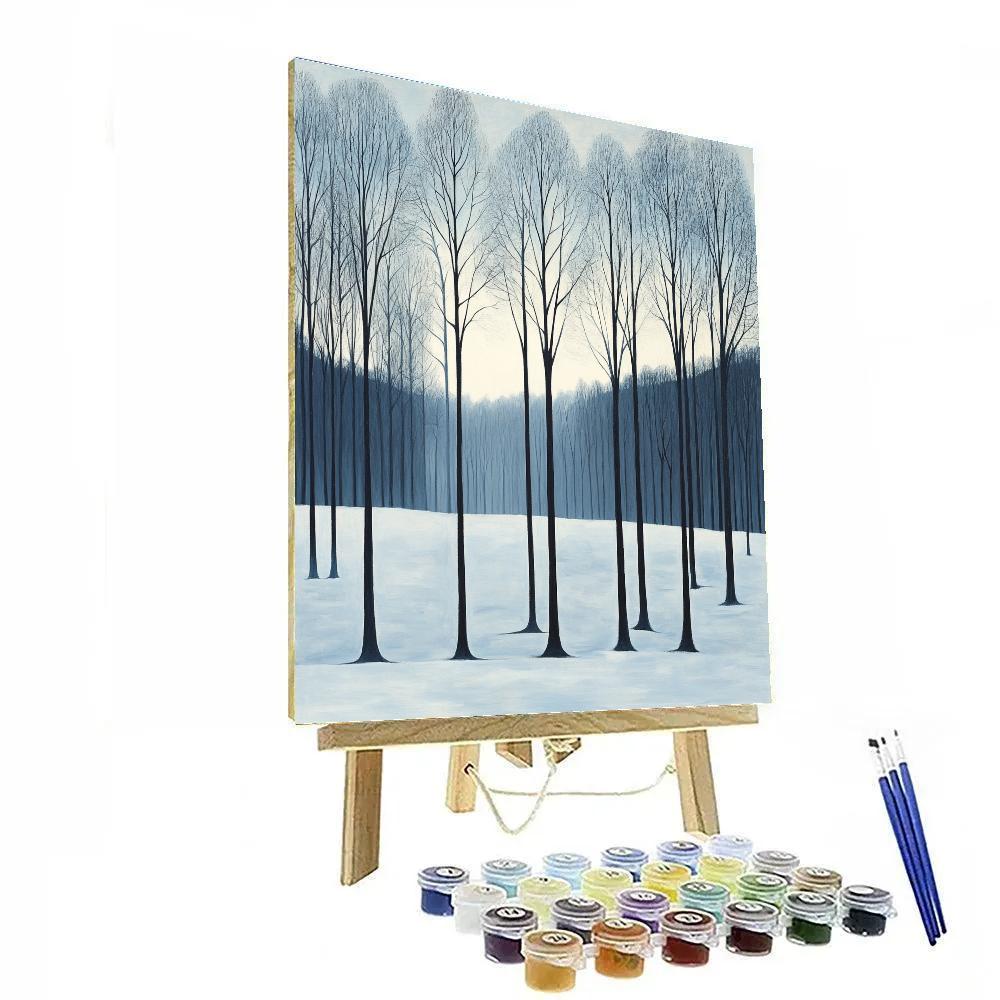 Caspar David Friedrich Inspired Winter Forest Painting by numbers kit