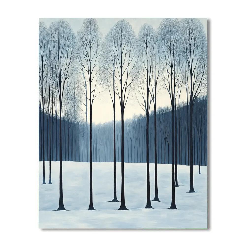 Caspar David Friedrich Inspired Winter Forest Painting by numbers kit