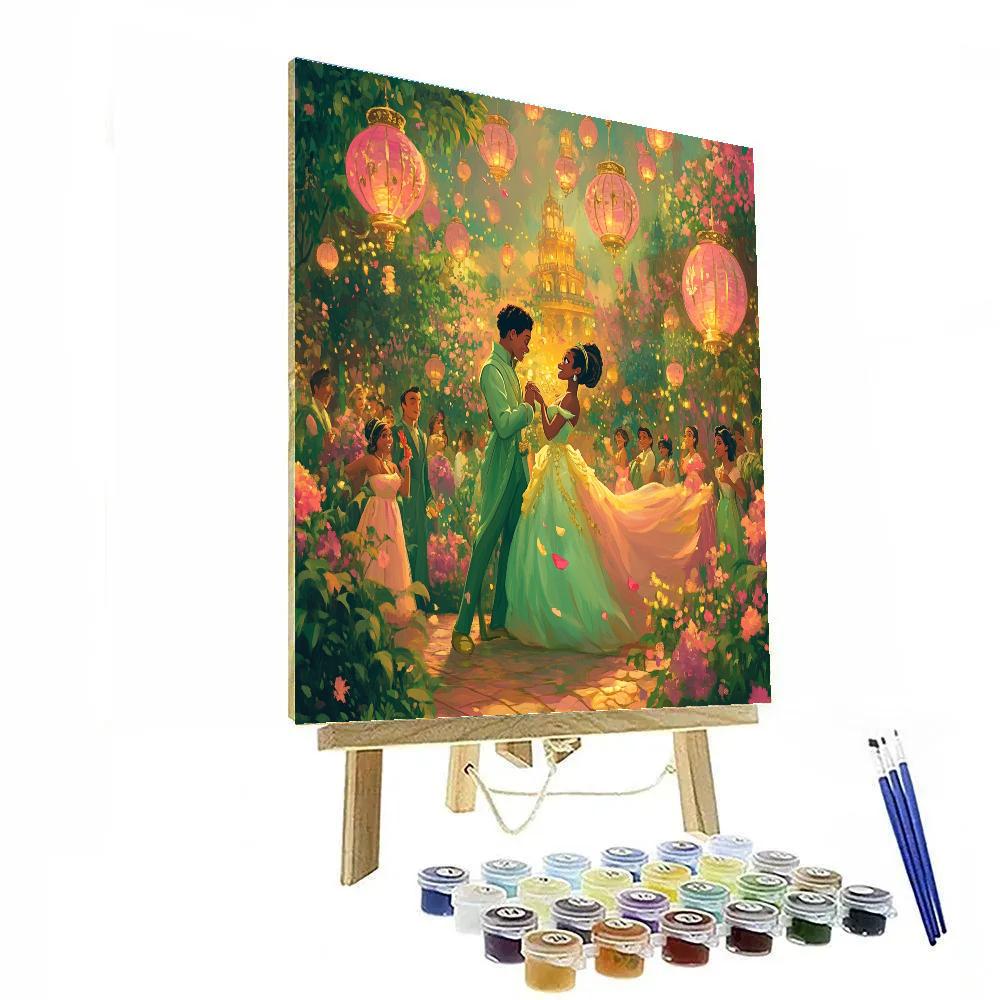 Tiana And Naveen’s Royal Garden Party Disney Inspired Numbered painting kits