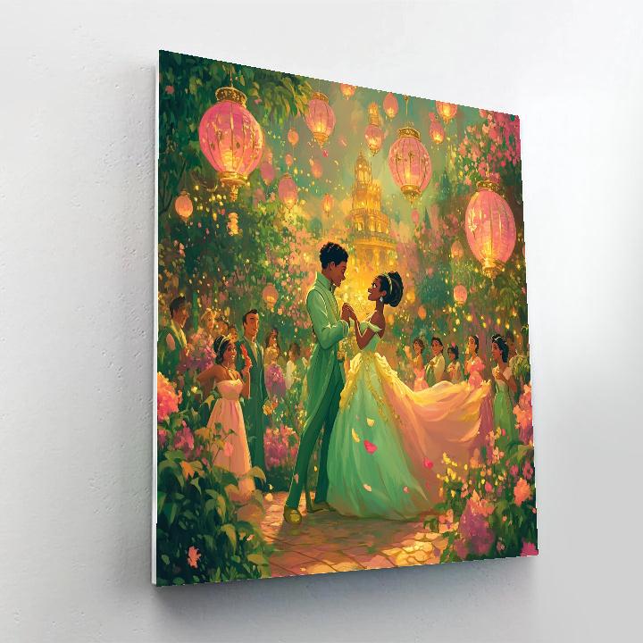 Tiana And Naveen’s Royal Garden Party Disney Inspired Numbered painting kits