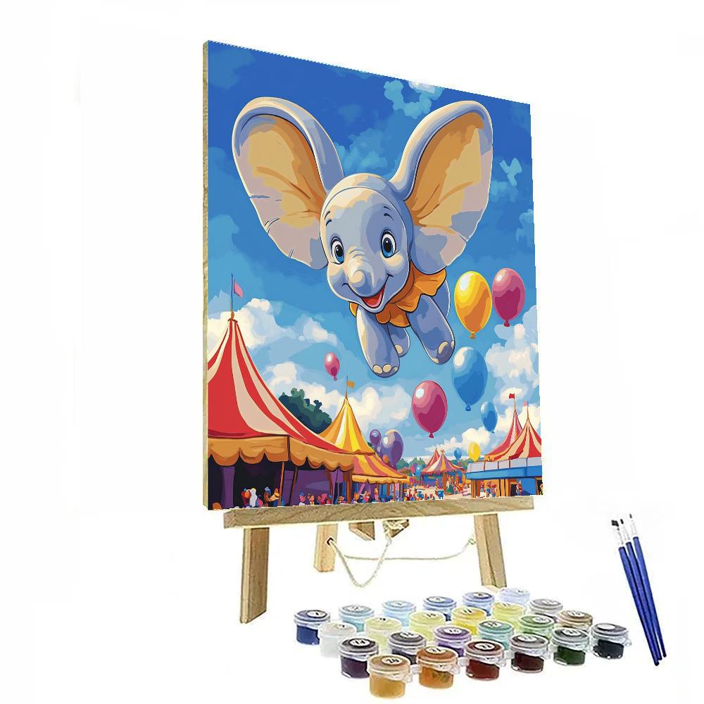 Dumbo’s Magical Circus Flight Disney Inspired paint by numbers