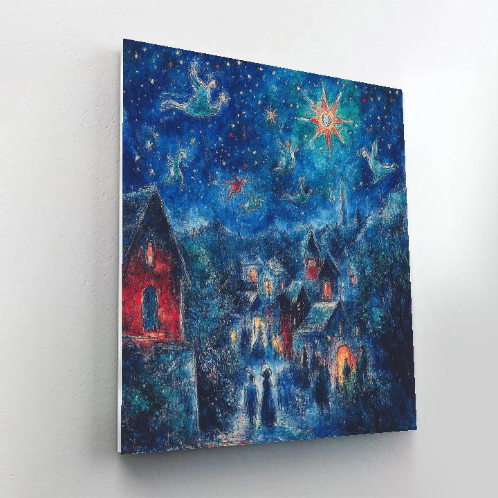 Marc Chagall Inspired Fairy Tale Village Paint by numbers art