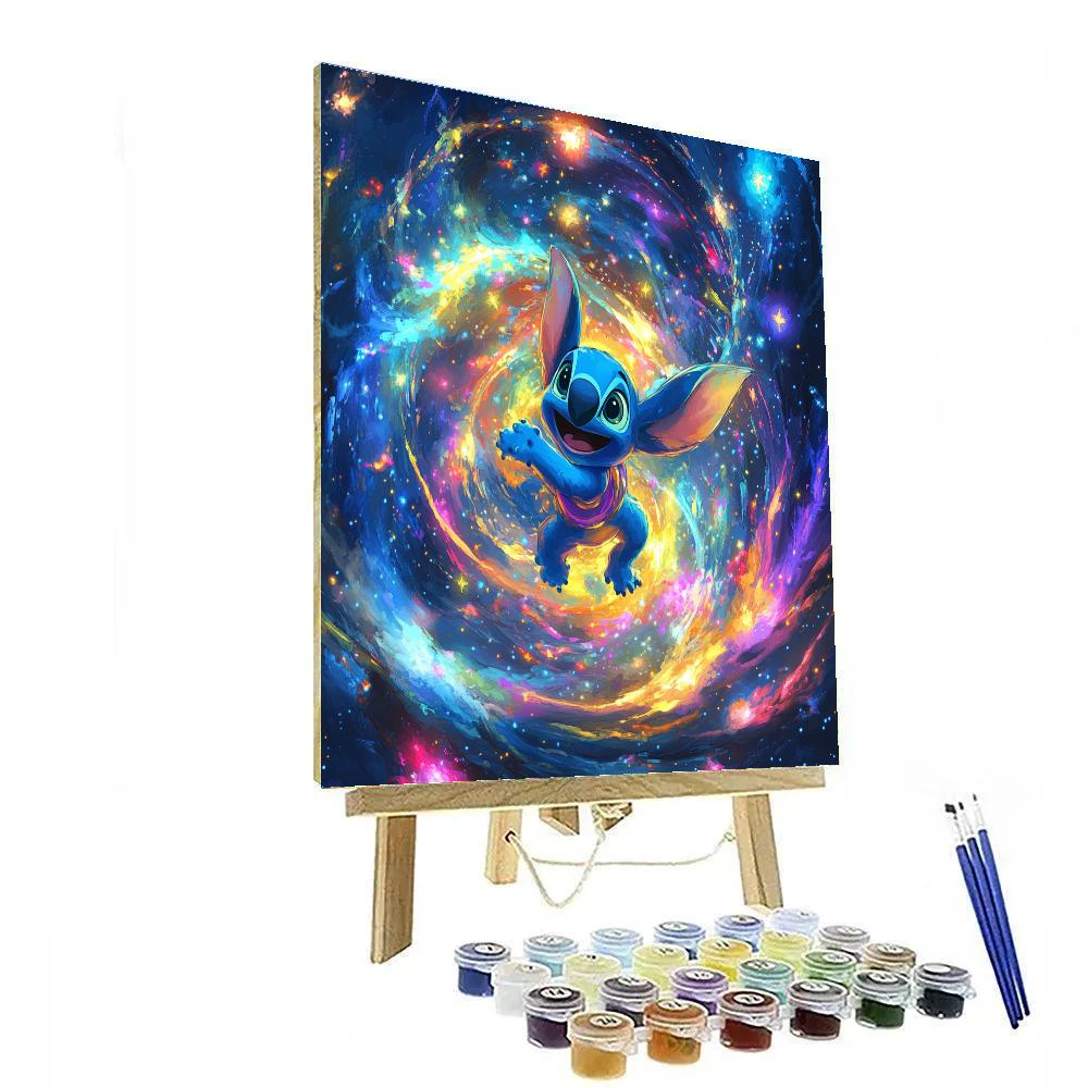 Stitch’s Galactic Playground Disney Inspired DIY paint by numbers