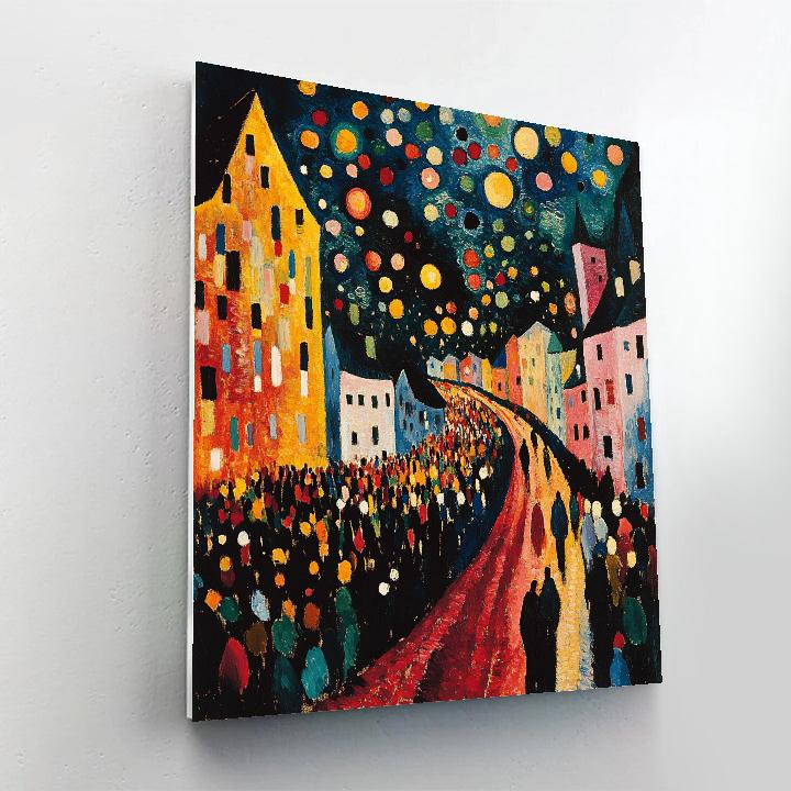 Wassily Kandinsky Inspired Abstract Festival DIY paint by numbers