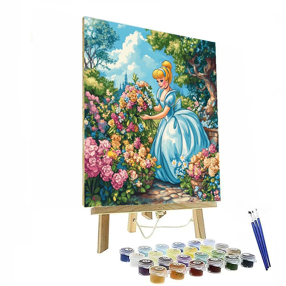 Cinderella’s Garden Ball Preparation Disney Inspired DIY paint by numbers