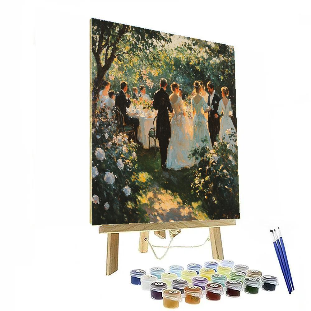 John Singer Sargent Inspired Garden Party Portrait Paint by numbers kits