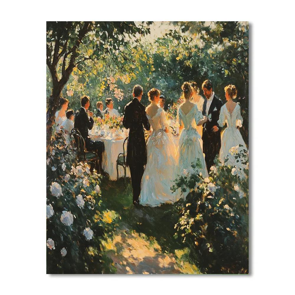John Singer Sargent Inspired Garden Party Portrait Paint by numbers kits