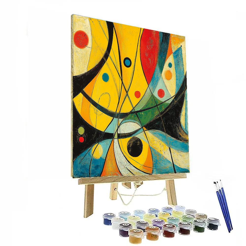 Paul Klee Inspired Colorful Patterns Paint by numbers art