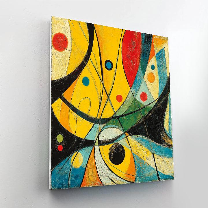 Paul Klee Inspired Colorful Patterns Paint by numbers art