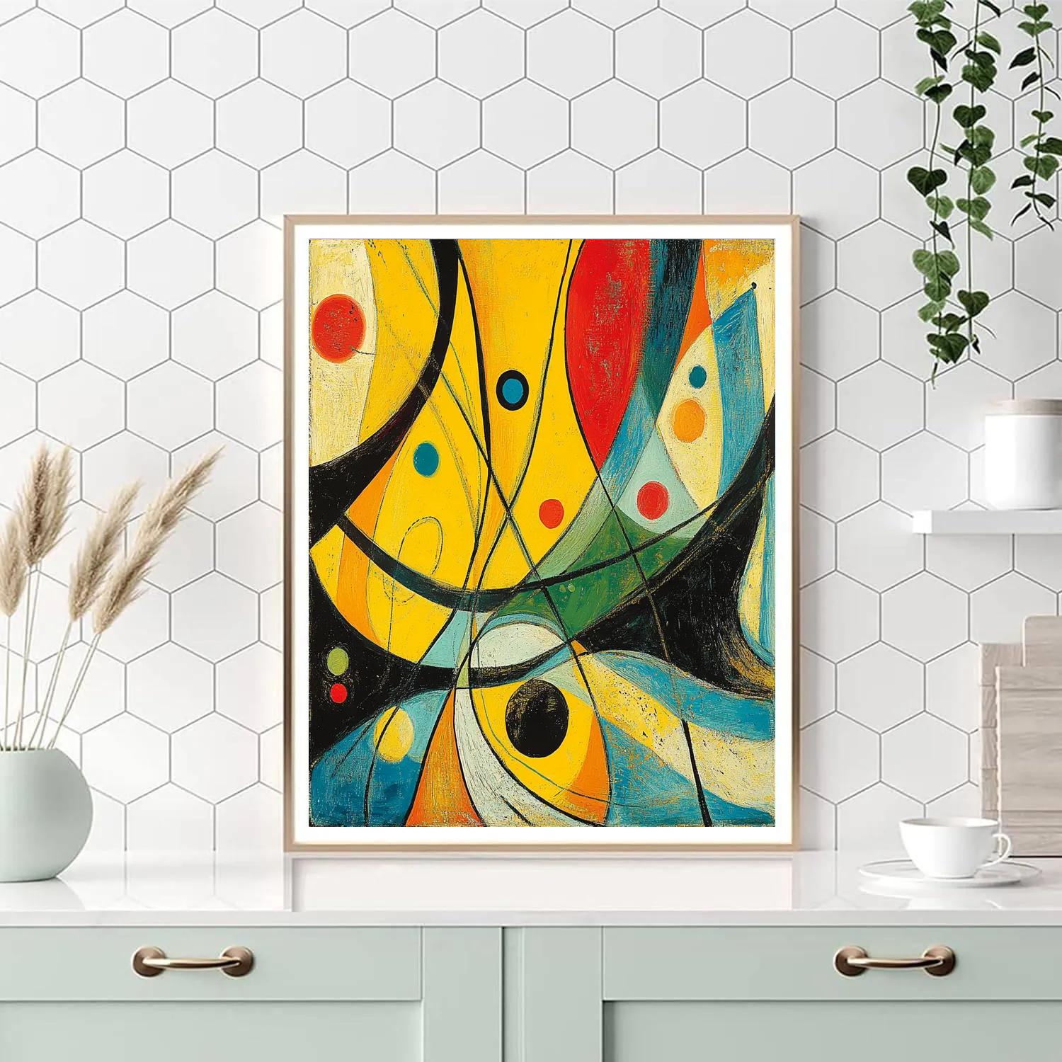 Paul Klee Inspired Colorful Patterns Paint by numbers art