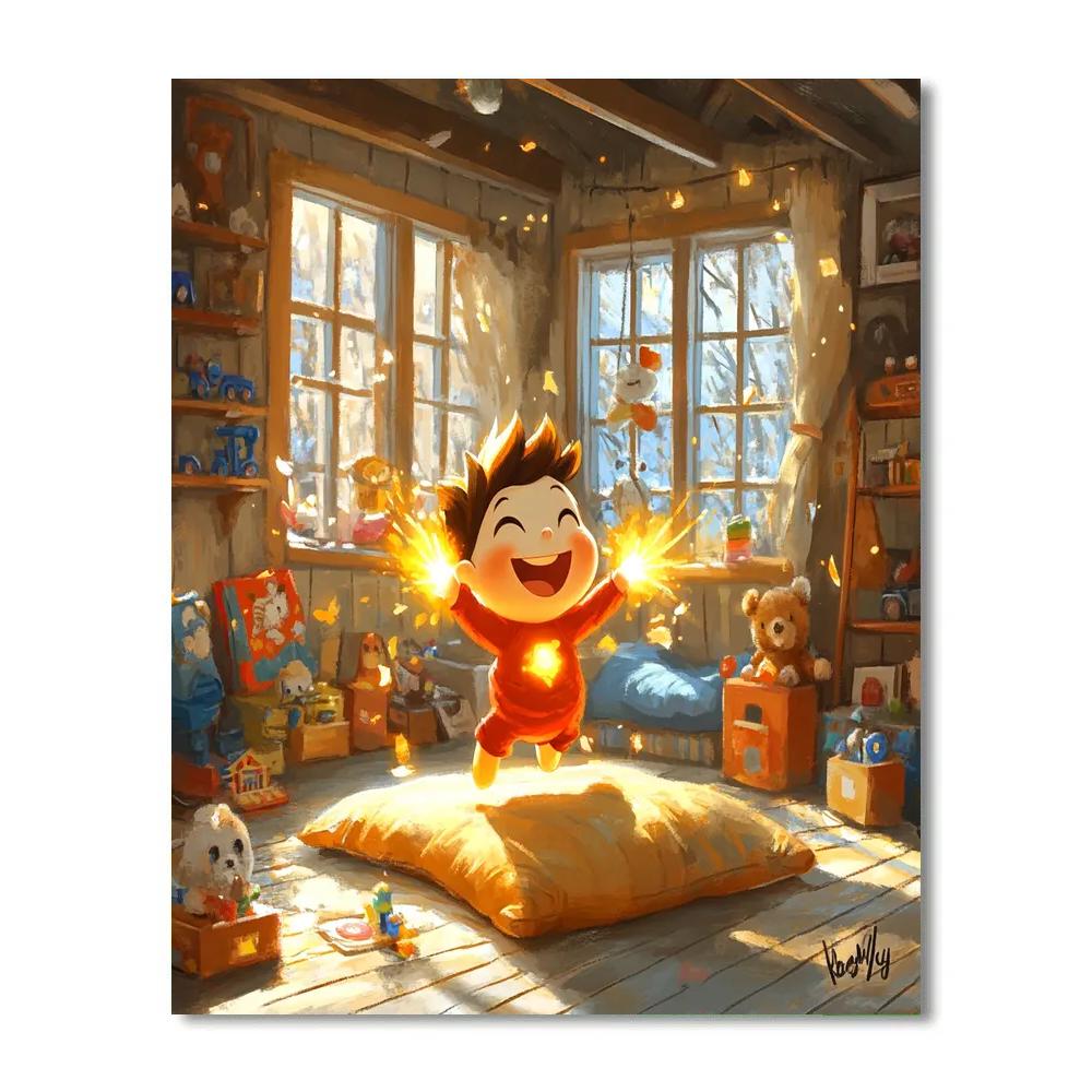 Jack-Jack’s Superpowered Playtime Disney Inspired paint by color