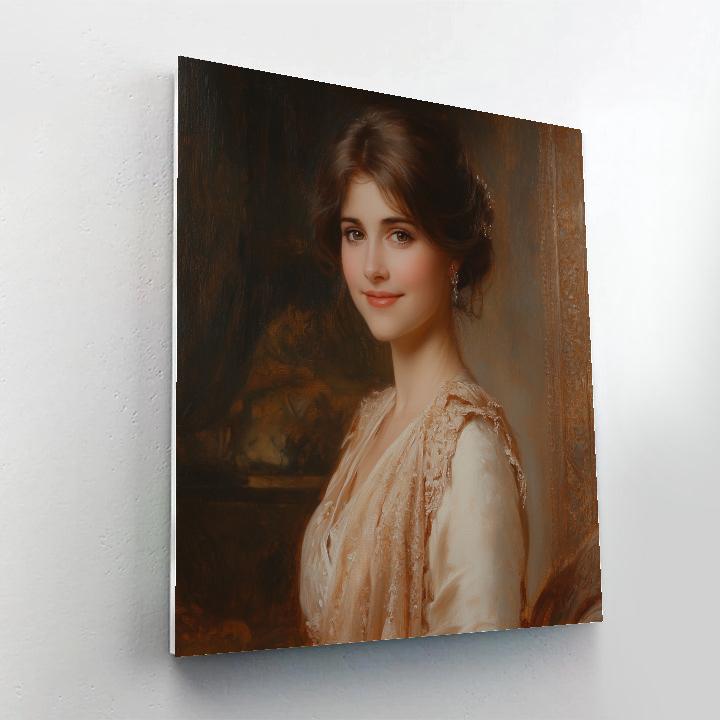 John Singer Sargent Inspired Elegant Portrait paint by color