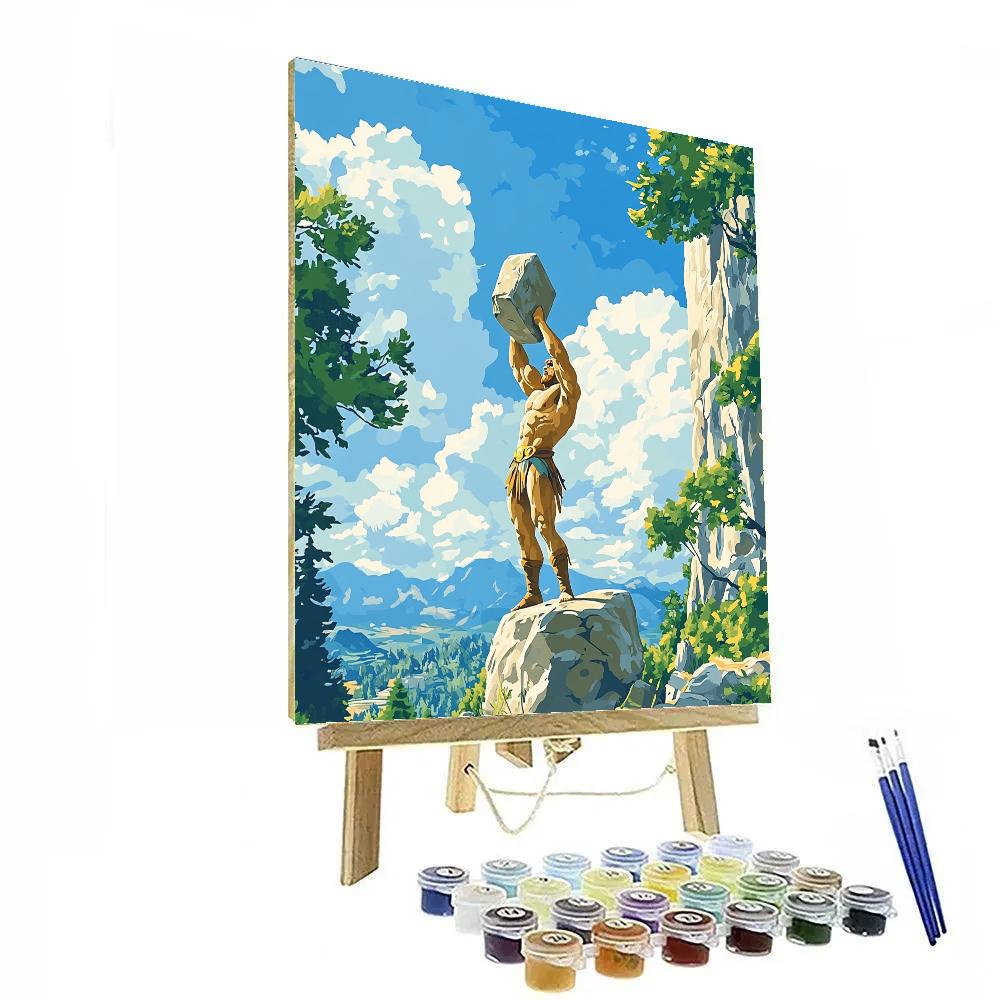 Hercules’ Heroic Training Disney Inspired Numbered painting kits