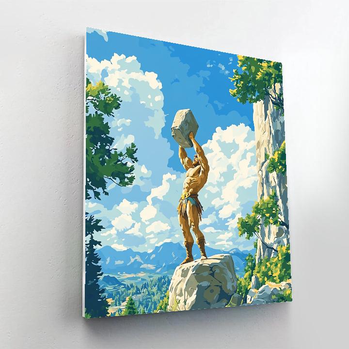 Hercules’ Heroic Training Disney Inspired Numbered painting kits