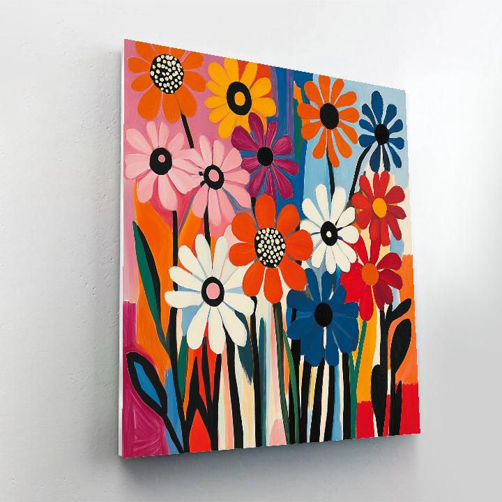 Henri Matisse Inspired Floral Still Life paint by color