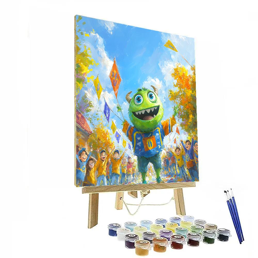 Mike Wazowski’s Monster University Spirit Disney Inspired Painting by numbers kit