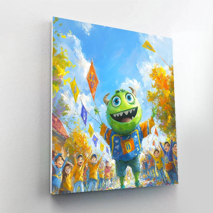 Mike Wazowski’s Monster University Spirit Disney Inspired Painting by numbers kit