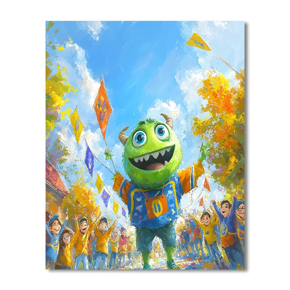 Mike Wazowski’s Monster University Spirit Disney Inspired Painting by numbers kit
