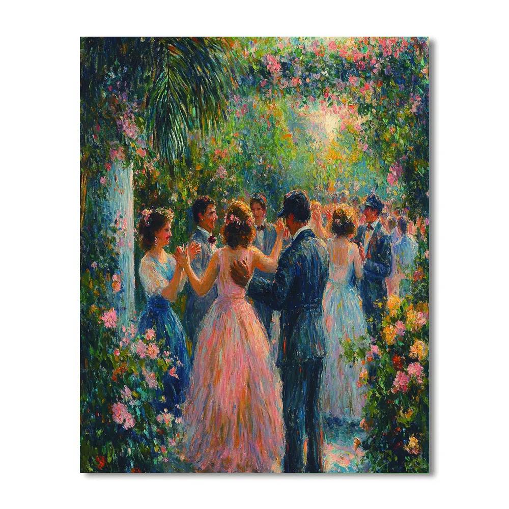 Pierre-Auguste Renoir Inspired Festival Dance paint by color