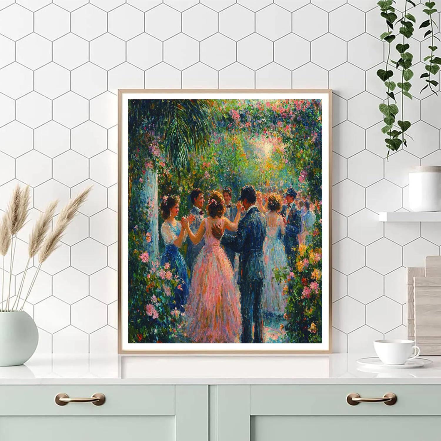 Pierre-Auguste Renoir Inspired Festival Dance paint by color