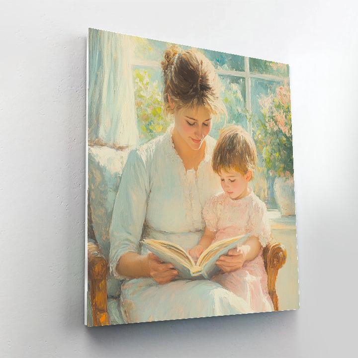 Mary Cassatt Inspired Morning Reading Paint by numbers kits