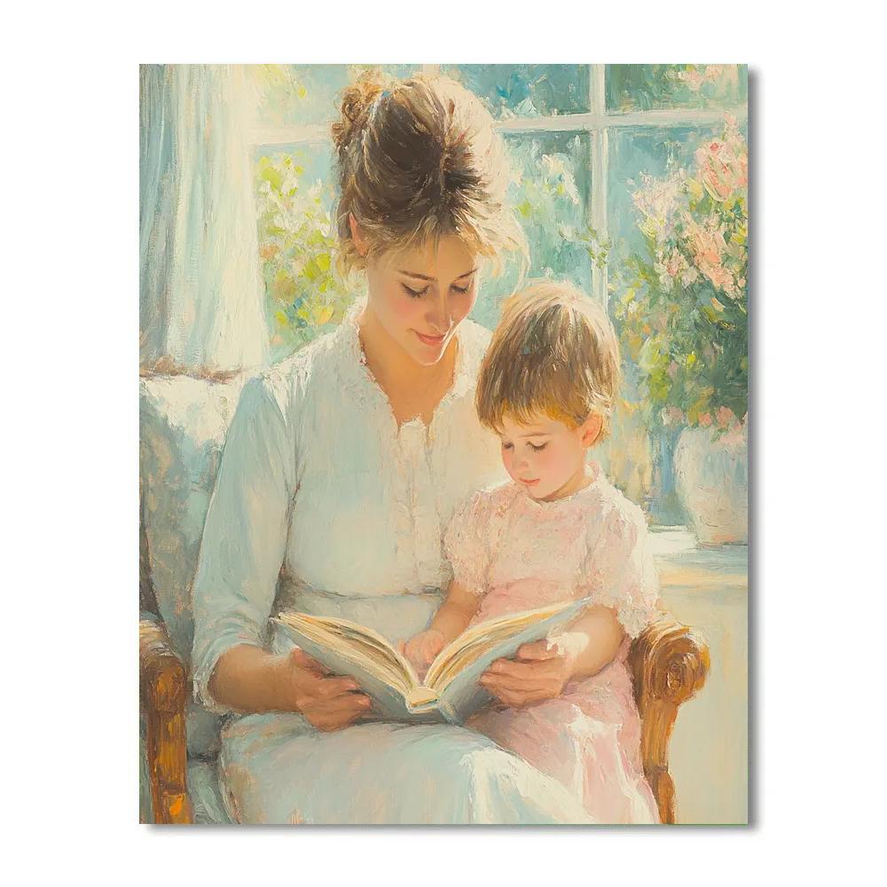 Mary Cassatt Inspired Morning Reading Paint by numbers kits