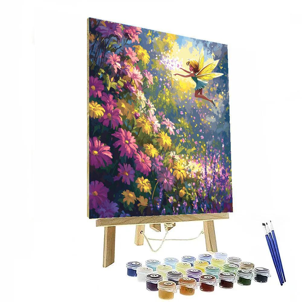 Tinker Bell’s Magical Blossom Garden Disney Inspired paint by number