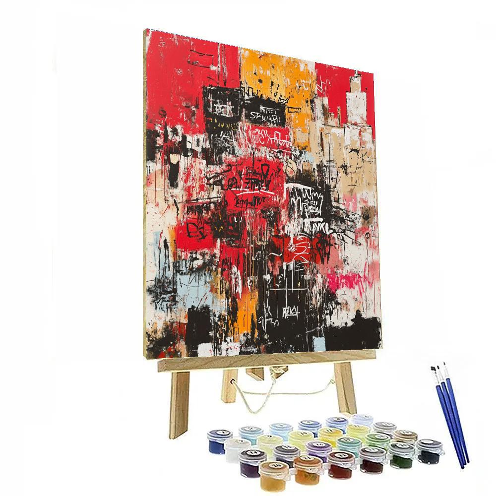 Jean-Michel Basquiat Inspired Urban Rebel paint by number