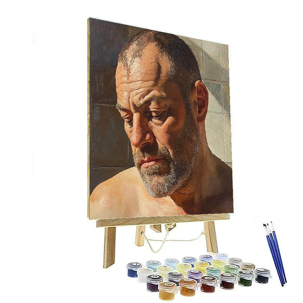 Lucian Freud Inspired Intimate Study paint by number