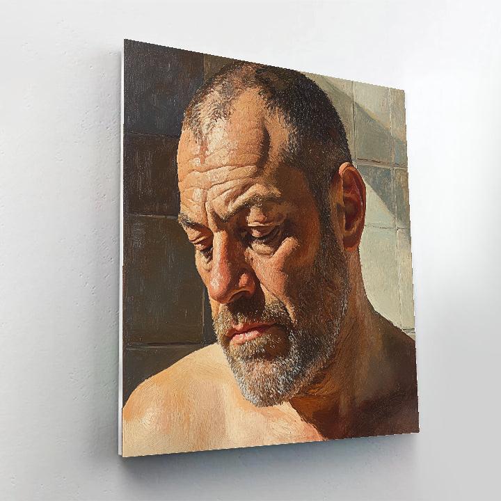 Lucian Freud Inspired Intimate Study paint by number