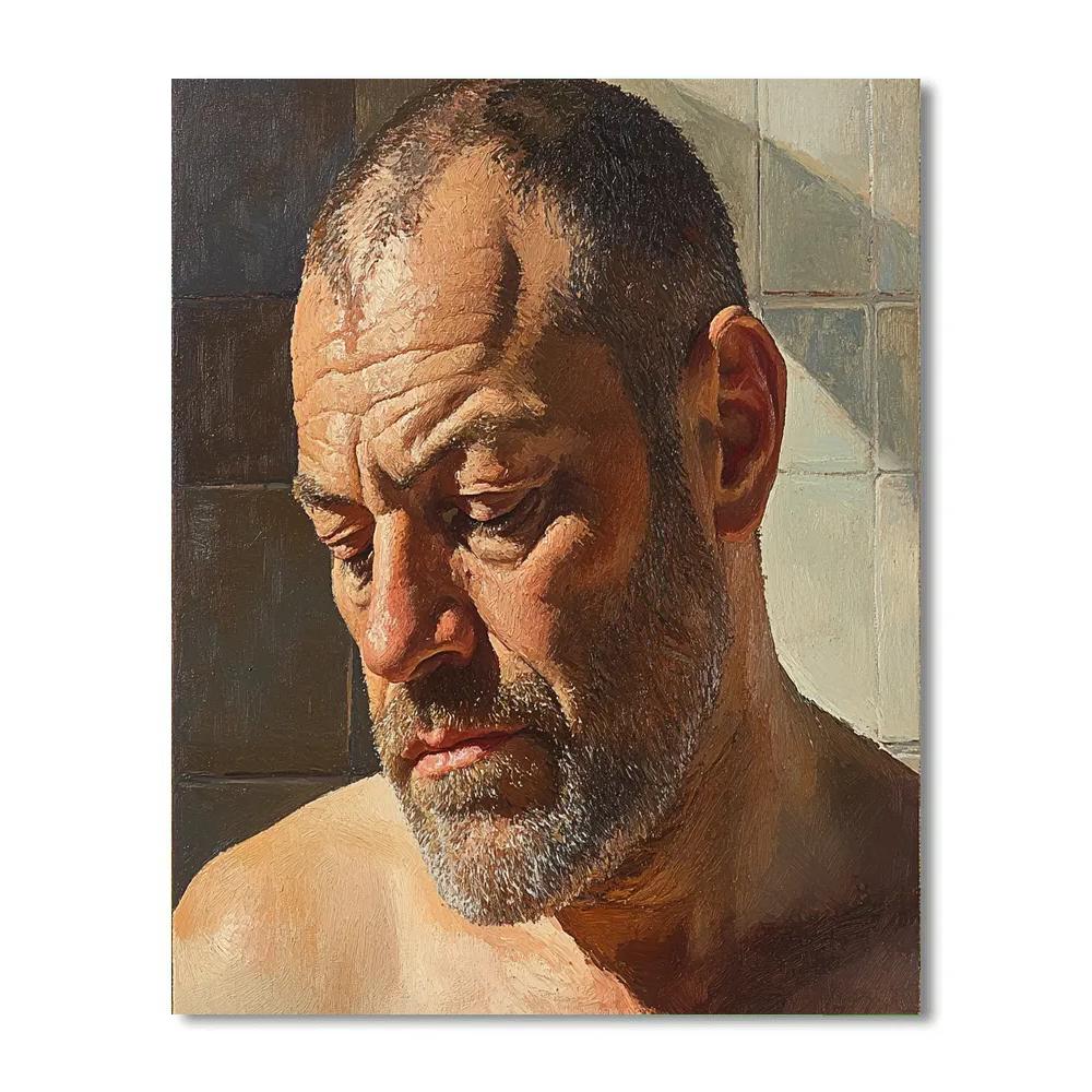 Lucian Freud Inspired Intimate Study paint by number