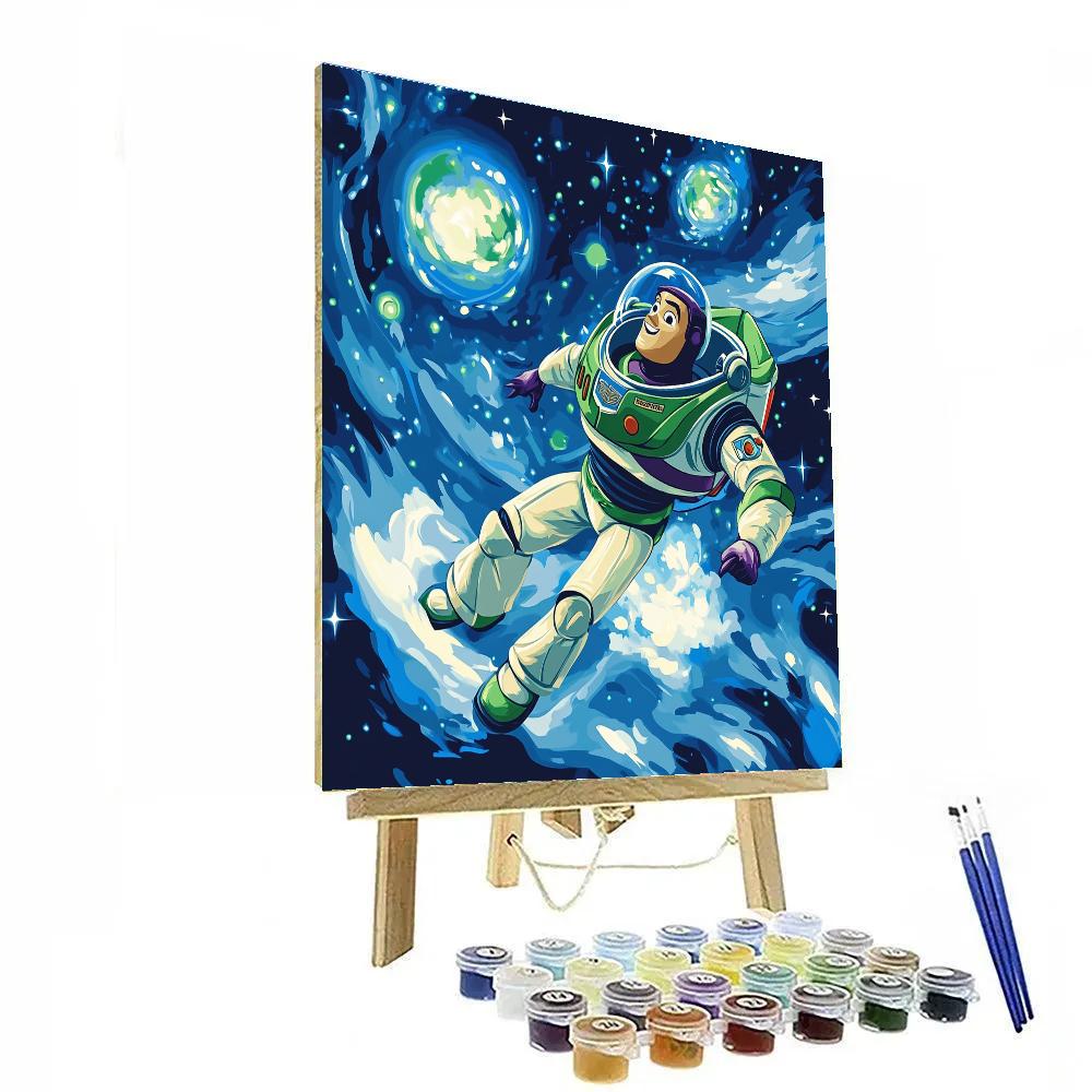 Buzz Lightyear’s Galactic Star Patrol Disney Inspired paint by color