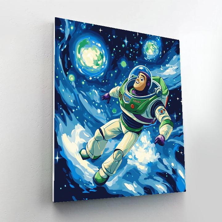 Buzz Lightyear’s Galactic Star Patrol Disney Inspired paint by color
