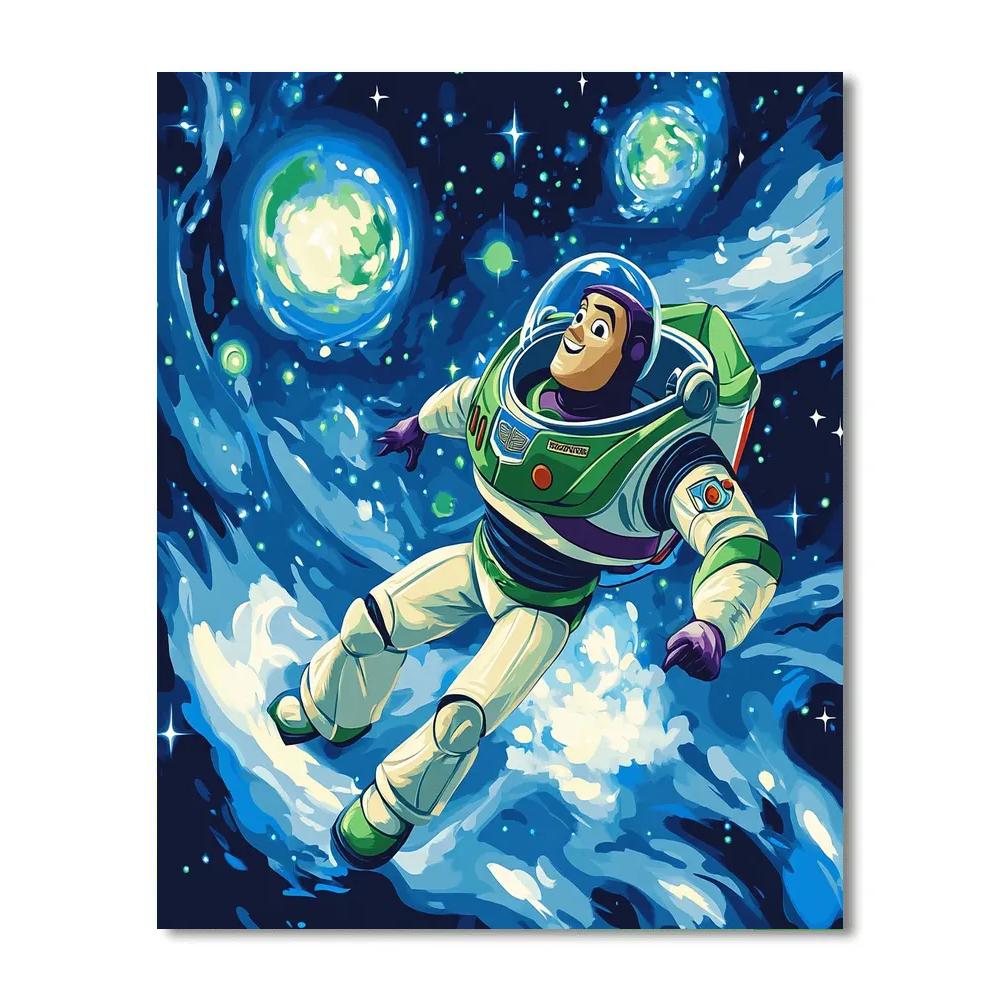 Buzz Lightyear’s Galactic Star Patrol Disney Inspired paint by color