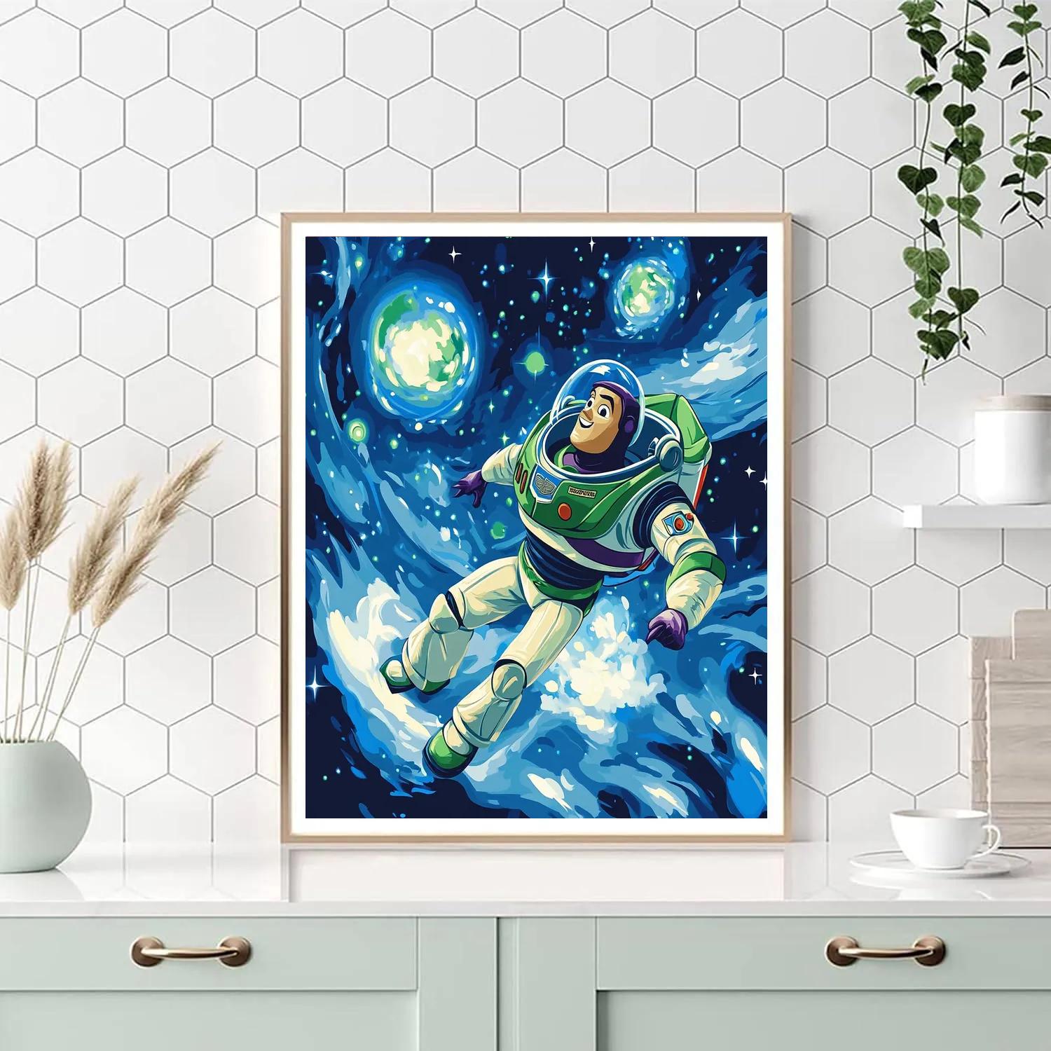Buzz Lightyear’s Galactic Star Patrol Disney Inspired paint by color