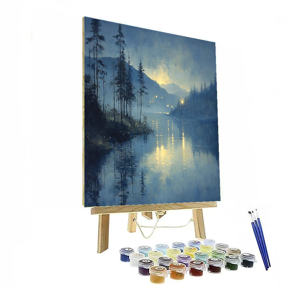 James McNeill Whistler Inspired Twilight River Numbered painting kits