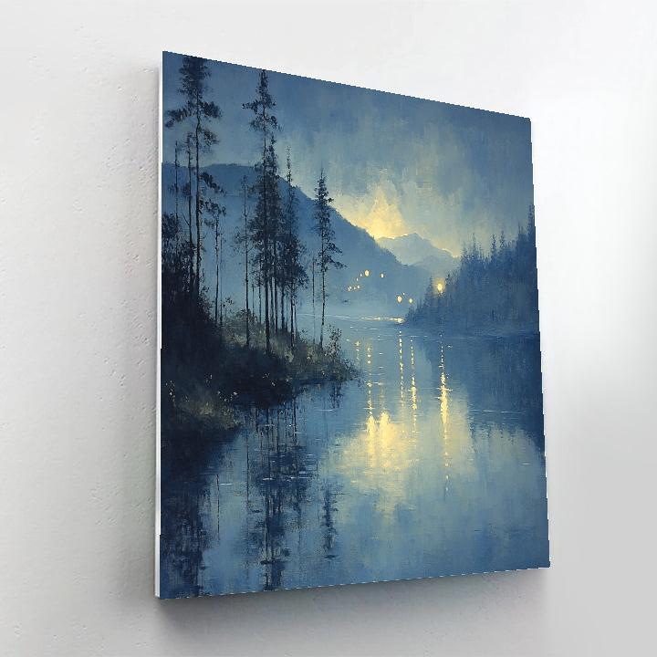 James McNeill Whistler Inspired Twilight River Numbered painting kits