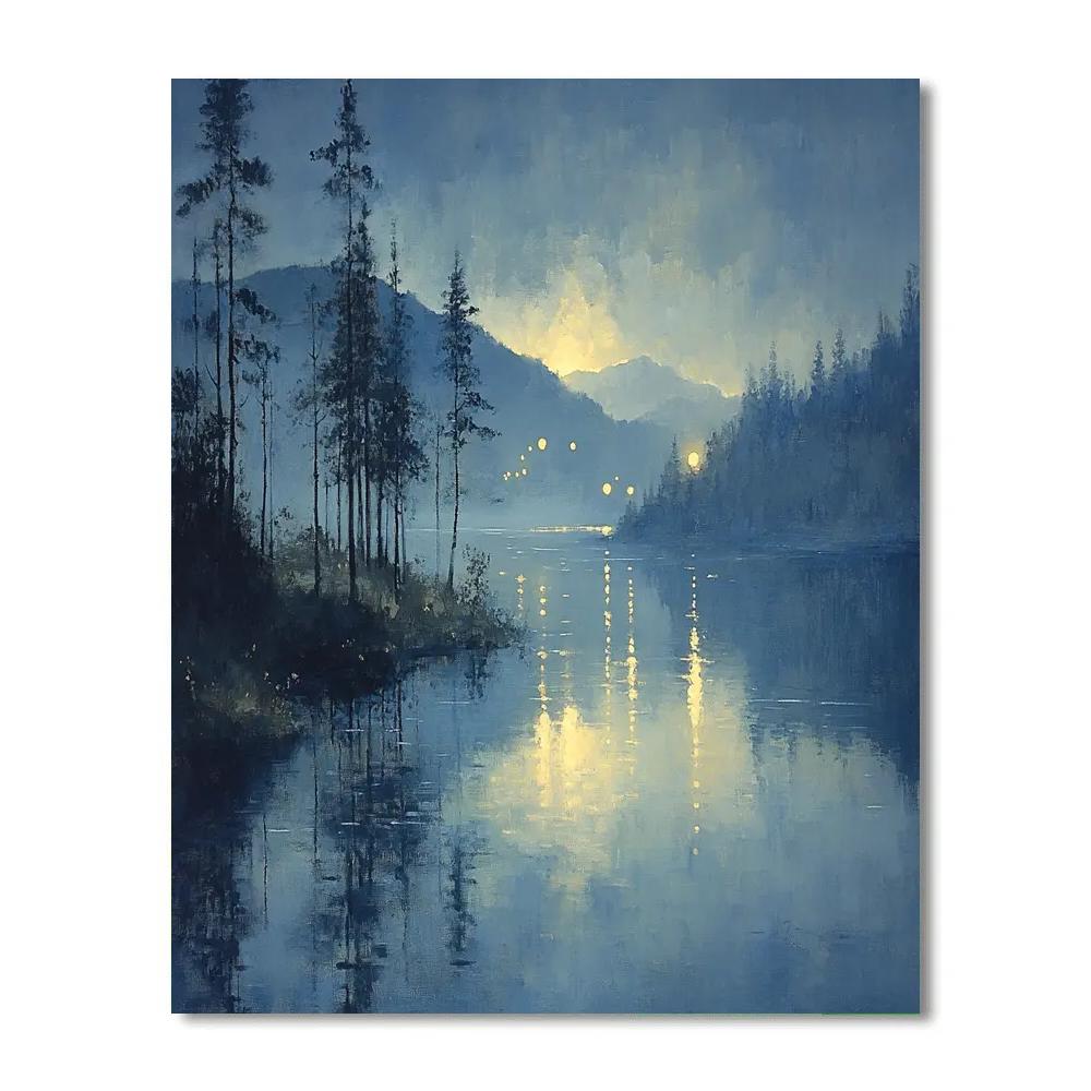 James McNeill Whistler Inspired Twilight River Numbered painting kits