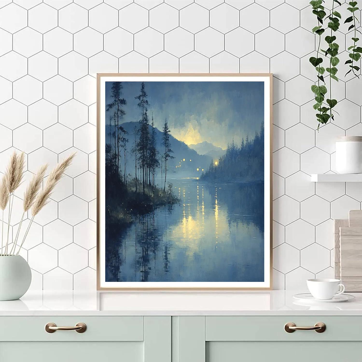 James McNeill Whistler Inspired Twilight River Numbered painting kits
