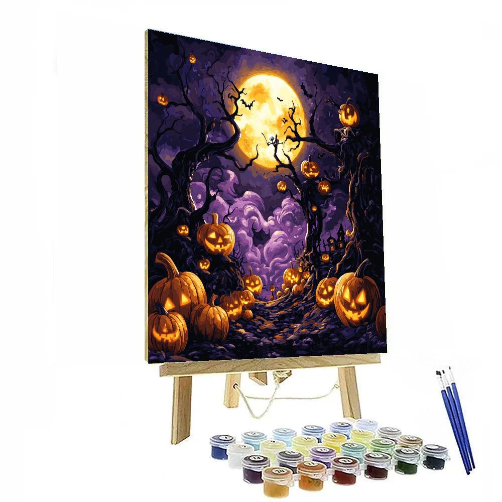 Jack Skellington’s Fun Halloween Festival Disney Inspired Painting by numbers kit