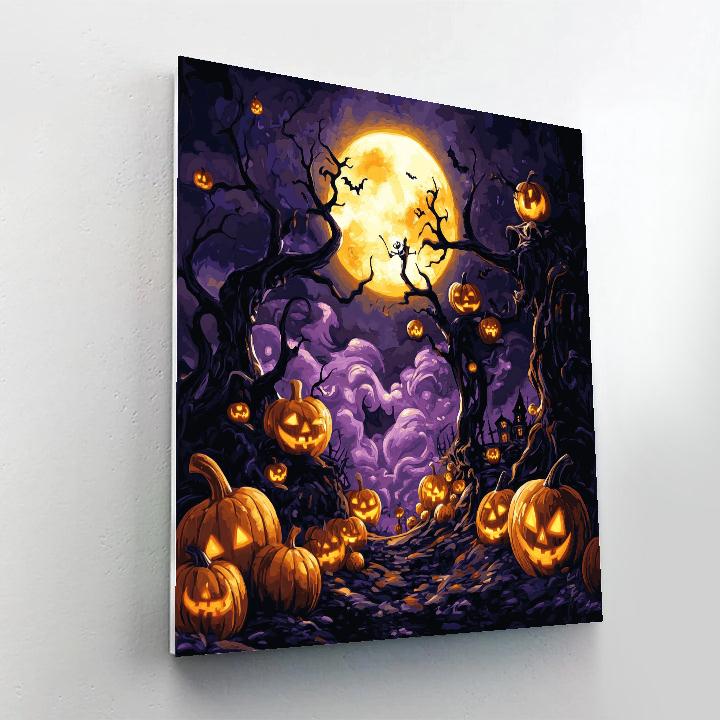 Jack Skellington’s Fun Halloween Festival Disney Inspired Painting by numbers kit